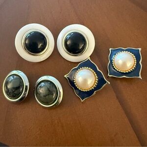 80s Style Costume Earrings Lot